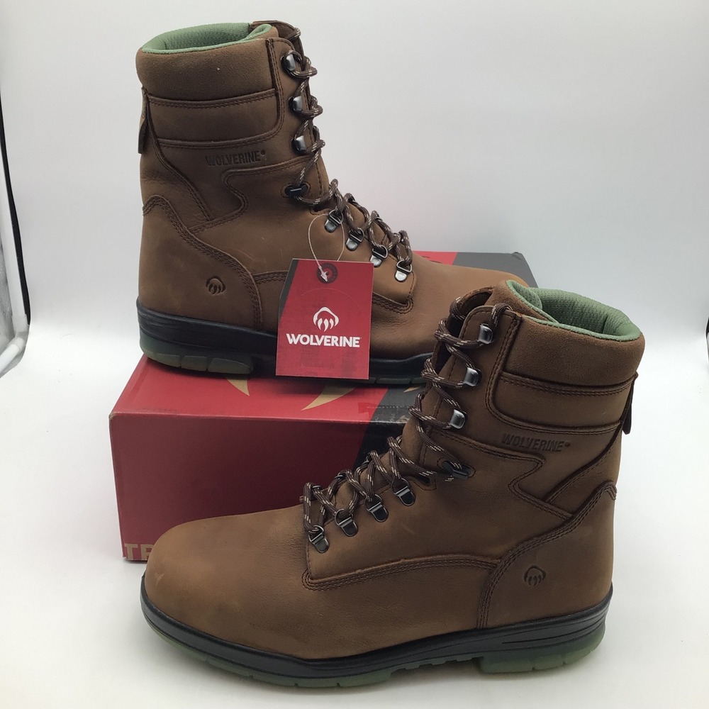 Wolverine Durashocks WP Mens Size 13 M Steel Toe Insulated Work Boots Brown NEW
